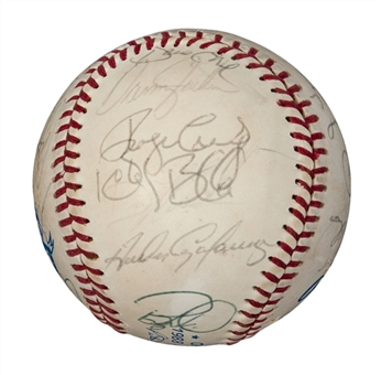 1988 MLB All Star Team Signed Baseball from the Barry Larkin Collection (Larkin LOA & JSA LOA)